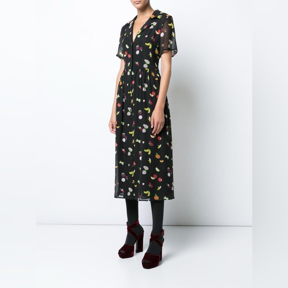 Sandy Liang Fruit Printed Dress - Picture 4 of 7